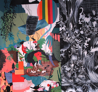 Entre otras Cosas: Instalación Medidas Variables, Acrílico sobre Papel, 2015